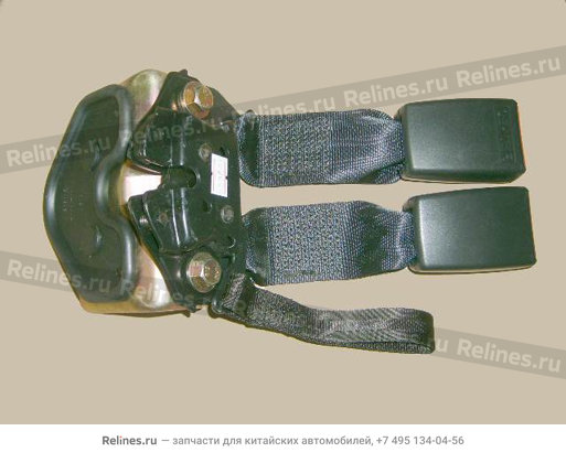 Buckle assy seat belt RR(black export) - 581230***0-0804