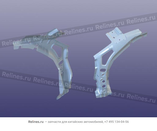 Reinforcement panel-pillar c RH - J52-8***60-DY
