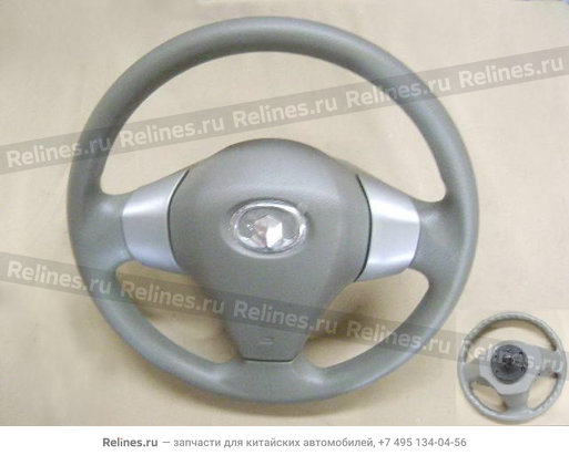 Strg wheel w/UPR elec horn ring assy