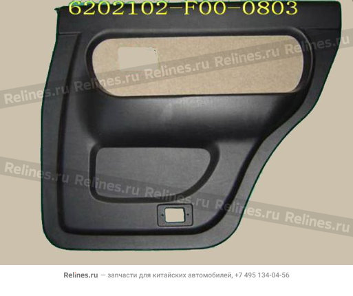 INR trim panel-rr door RH(04 black elec)