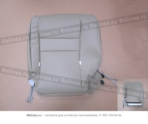 RR single seat backrest cover assy (pu)