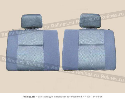 Backrest assy-rr seat(cloth gray)