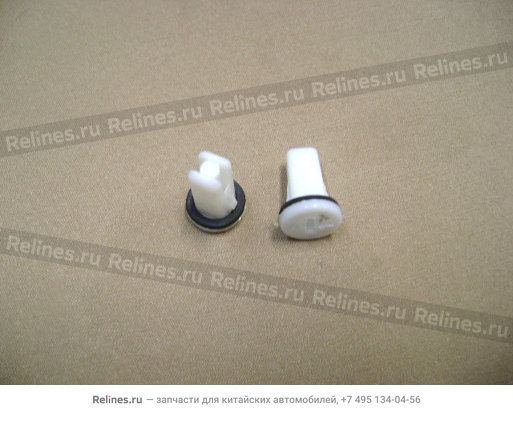 Гайка-вставка квадратная пластиковая с круглой шляпкой с резиновой прокладкой - 7911***K00