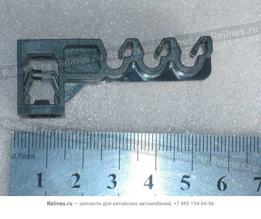 Держатель пластиковый трубки тормозной а (для 3 трубок) гребёнчатый на высокой ножке a