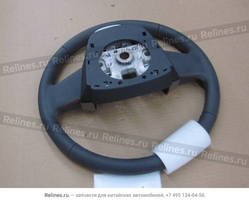 Steering wheel assy.(leather) - 101300***60888
