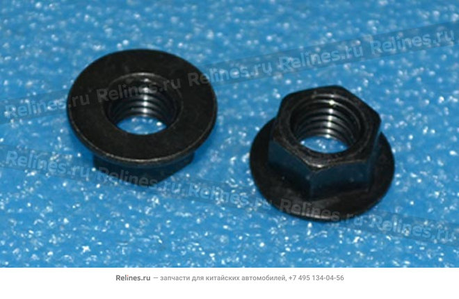 Hexagon nut with flange M10