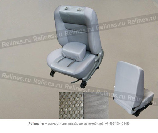 FR seat assy LH(cloth dark gray) - 6800010***A-00CK