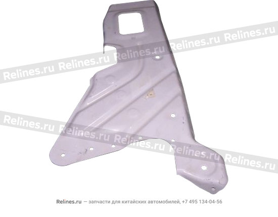 Support plate - front wheel apron RH