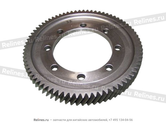 Driven gear-differential