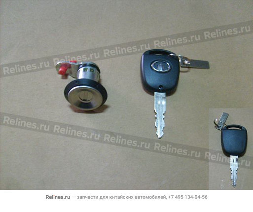 Lock cylinder-fr door LH - 6105913XK00XA