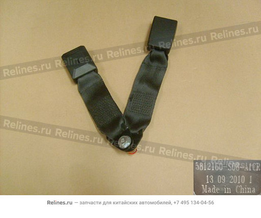 Double end lock assy-rr seat belt RH - 581216***8-A1CR