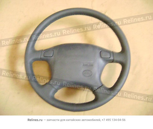 Strg wheel assy(leather 06GRAY)