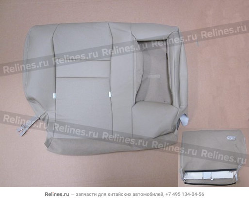 RR double seat backrest cover assy (pu)