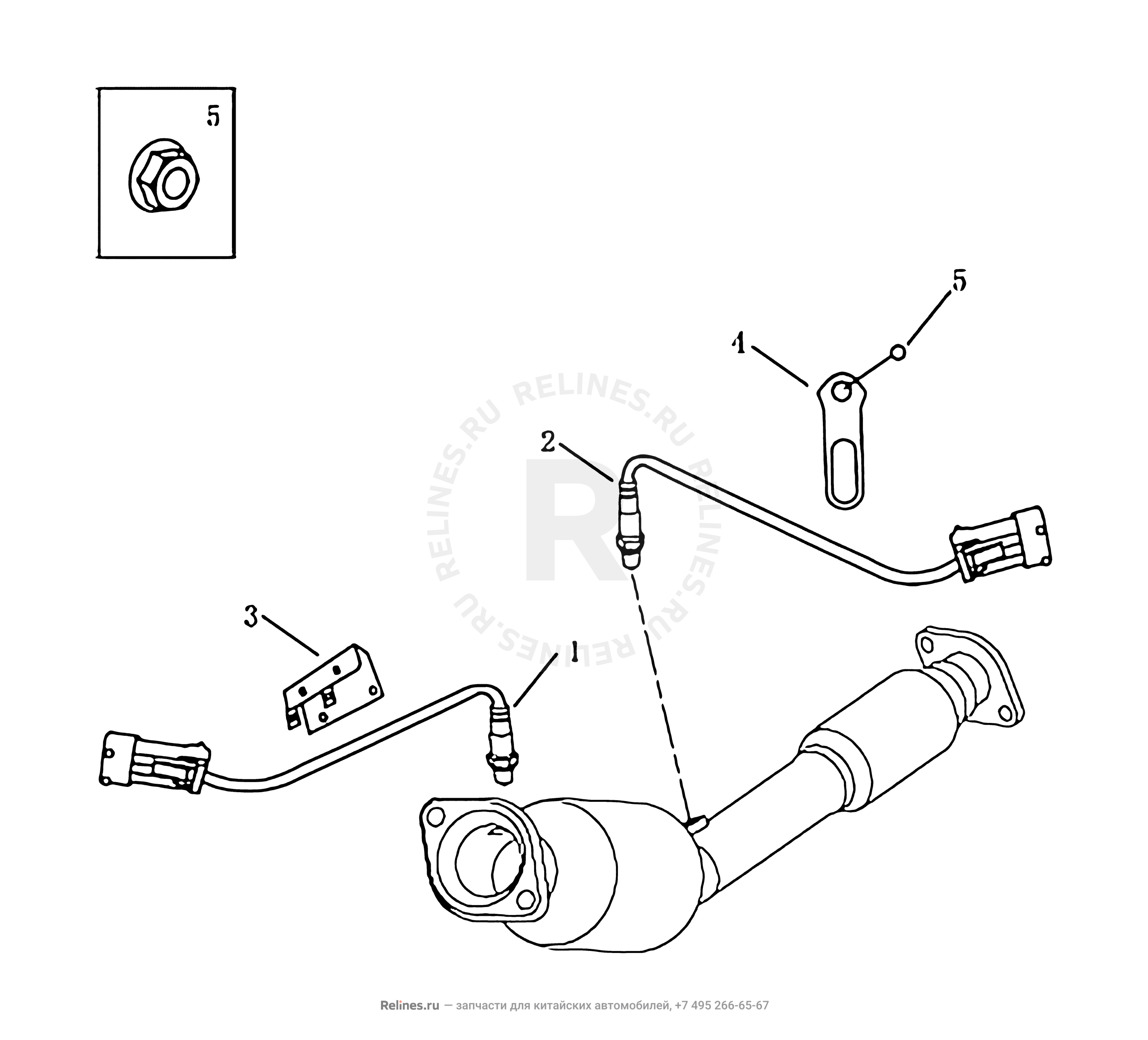 Датчик содержания кислорода (JL4G18) – Geely Emgrand EC7 (hatchback ...