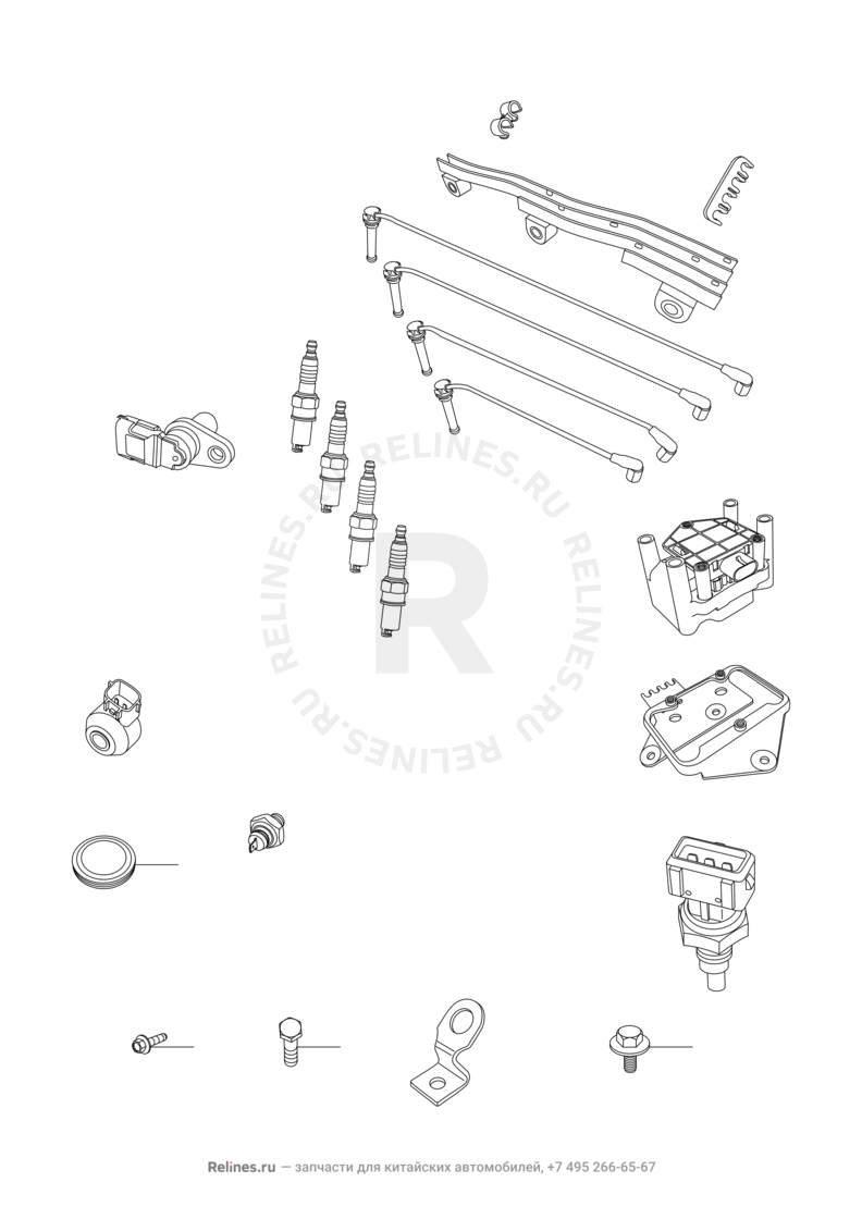 Система зажигания Chery Amulet — схема
