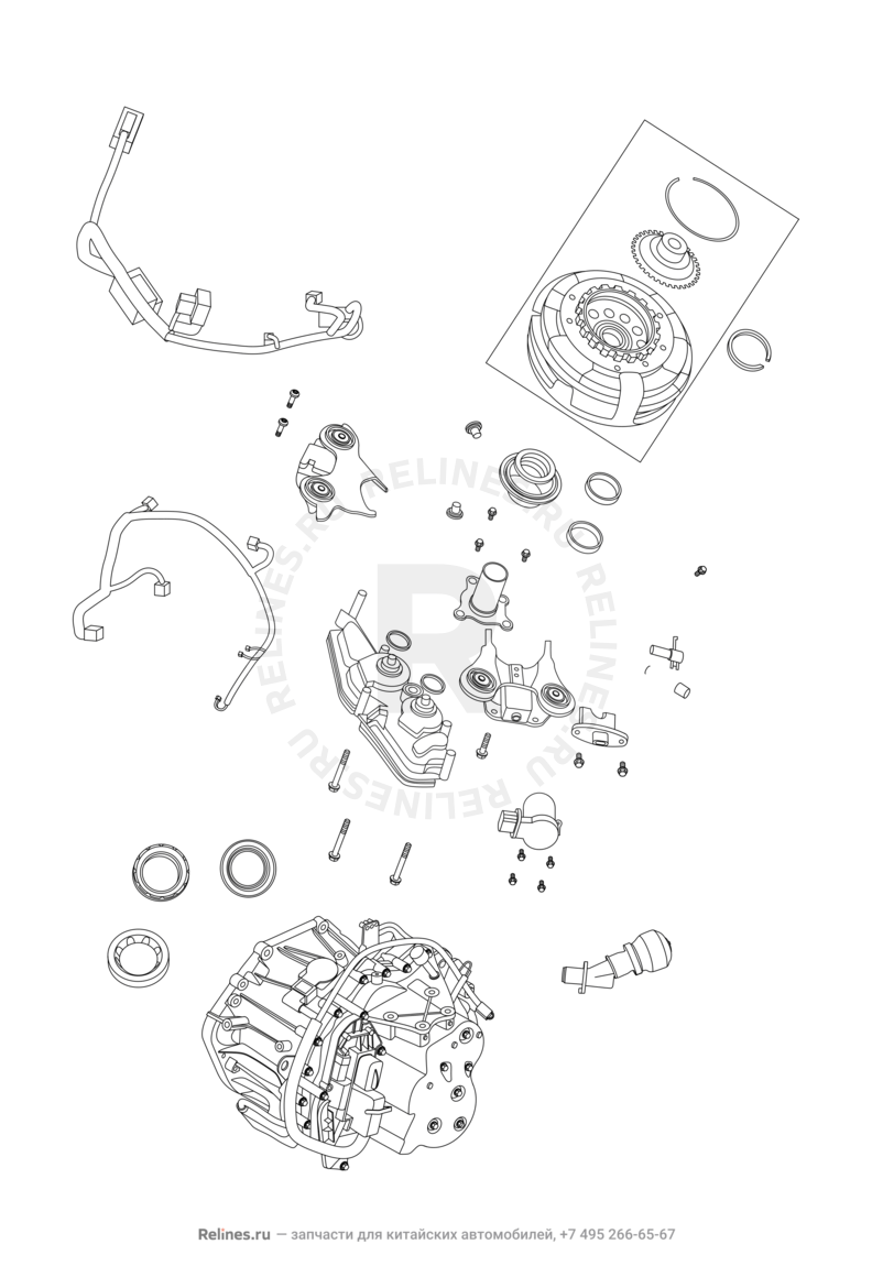 Запчасти Chery Tiggo 8 Поколение I (2018)  — Автоматическая коробка передач (АКПП) (2) — схема