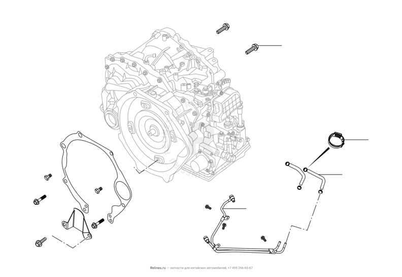 Запчасти Chery Tiggo 4 Pro Поколение I (2021)  — Трансмиссия (коробка переключения передач, КПП) — схема