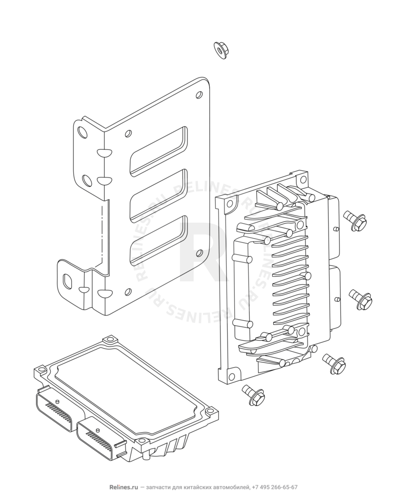 Запчасти Chery Tiggo 7 Pro Max Поколение I (2022)  — Блок управления АКПП (1) — схема