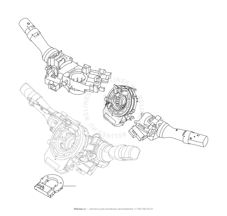 Запчасти Chery Tiggo 4 Pro Поколение I (2021)  — Подрулевые переключатели — схема