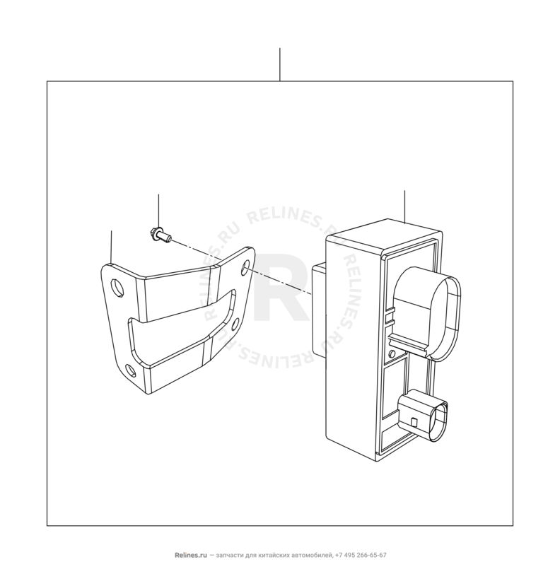 Запчасти Chery Arrizo 7 Поколение I (2013)  — Реле вентилятора — схема