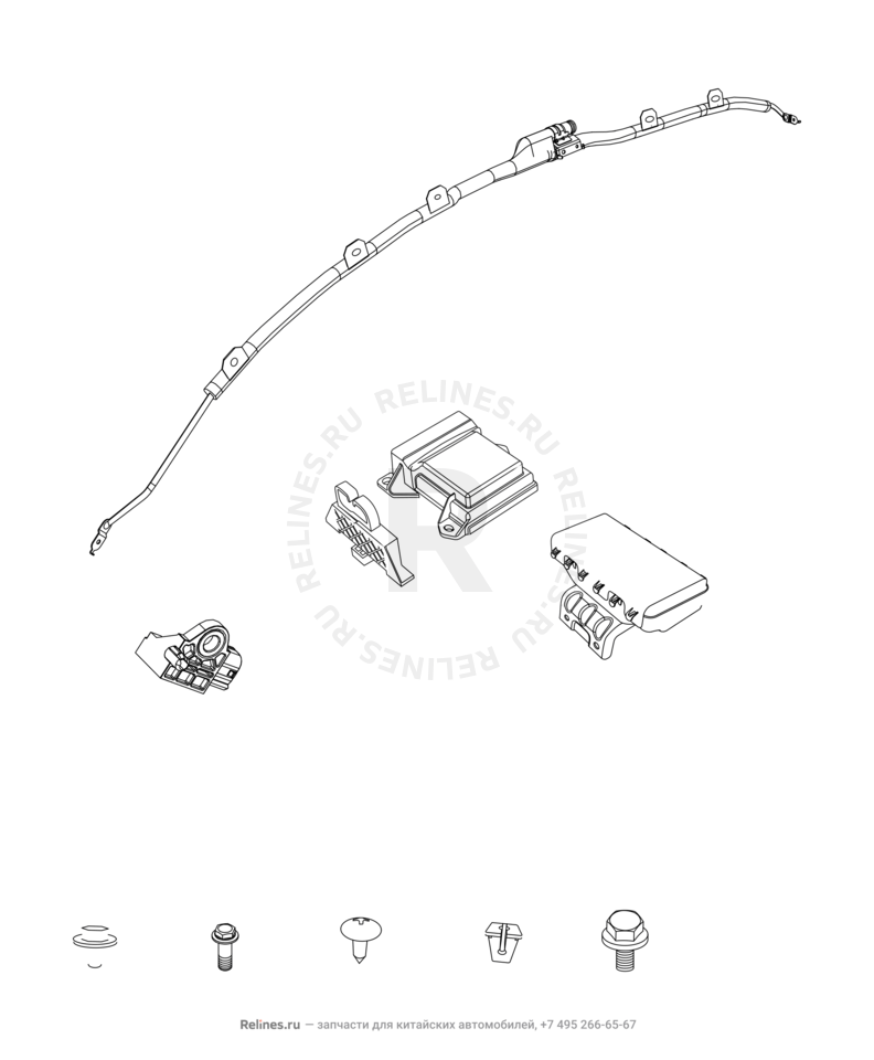 Запчасти Chery Arrizo 7 Поколение I (2013)  — Подушки безопасности — схема