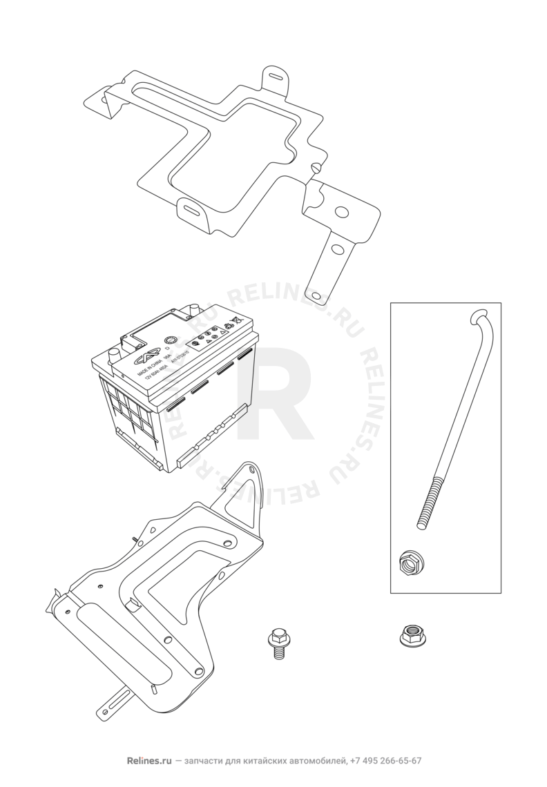 Проводка кузова Chery M11/M12 — схема