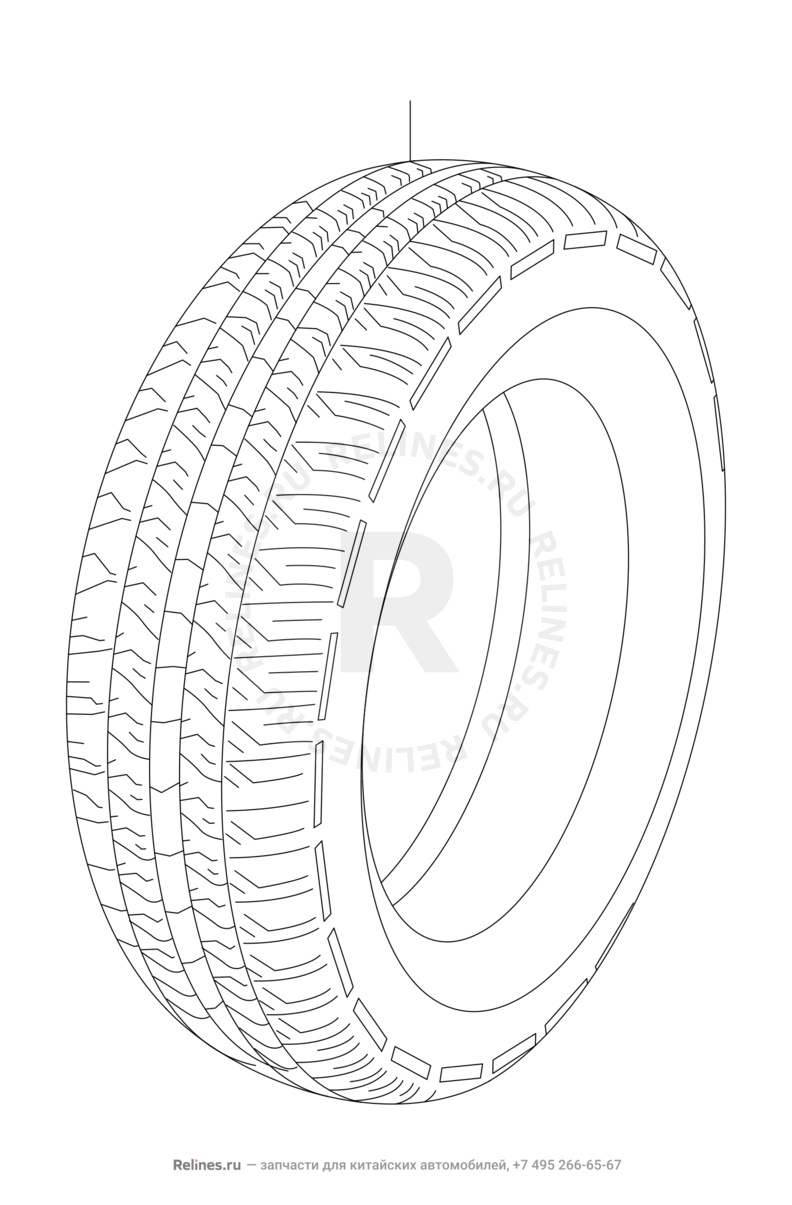 Покрышка (шина) Chery QQ6 — схема