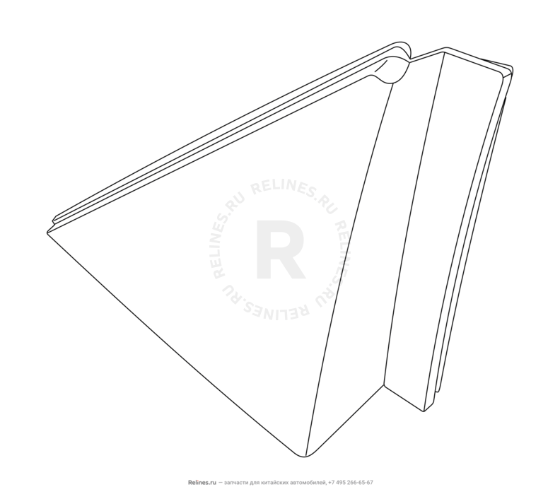 Накладка двери треугольная Chery QQ6 — схема