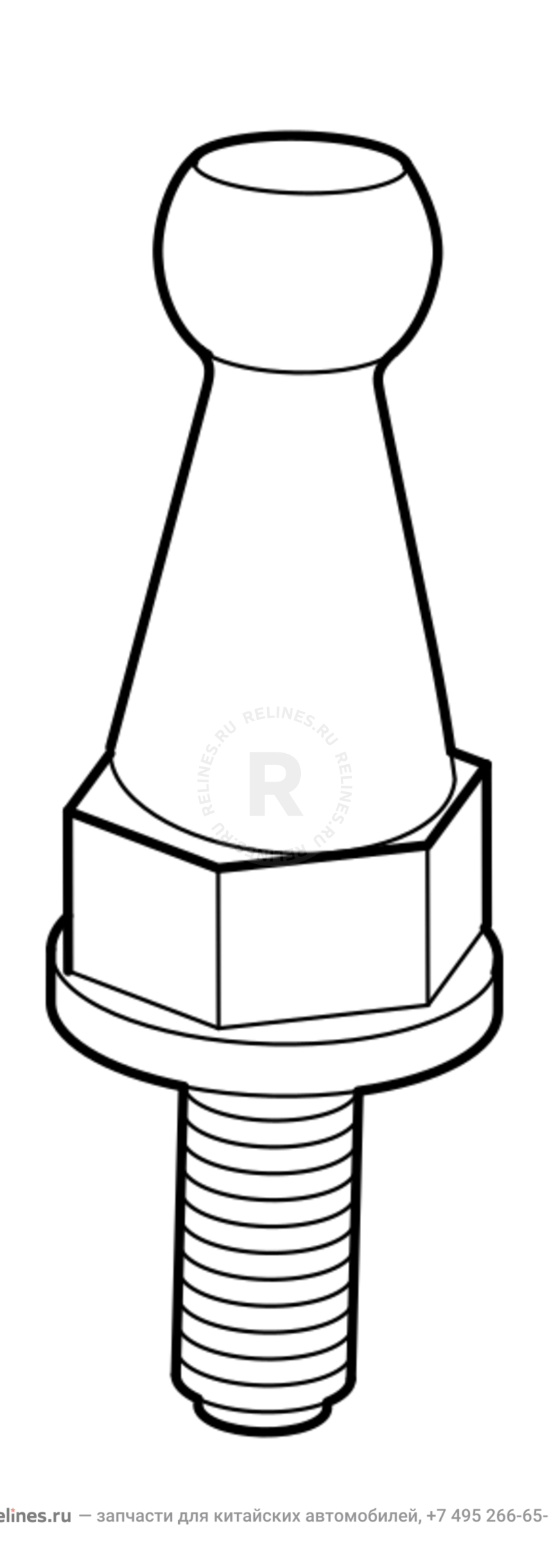 Запчасти Chery Tiggo 3 Поколение I (2014)  — Плита верхняя (декоративная крышка) двигателя (2) — схема
