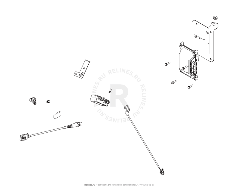 Запчасти Chery Tiggo 3 Поколение I (2014)  — Электронный блок управления (Electronic Fuel Injection) Control System (1) — схема