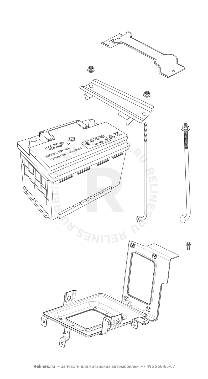Запчасти Chery Tiggo 3 Поколение I (2014)  — Проводка кузова (1) — схема