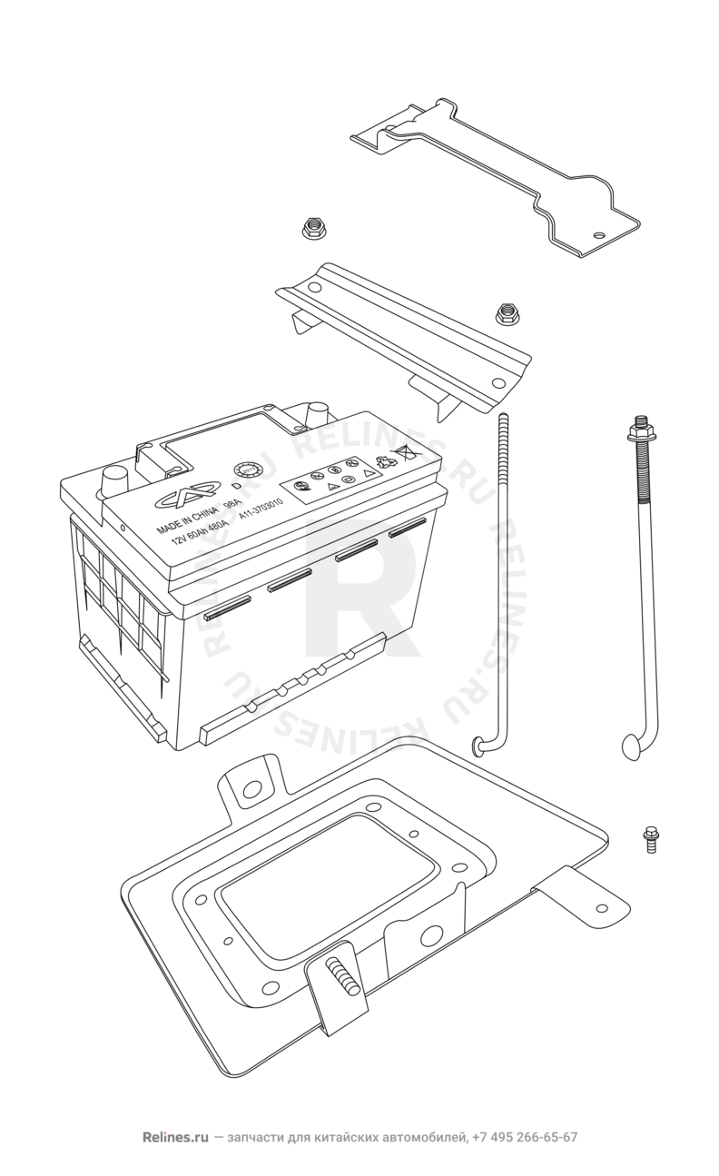 Запчасти Chery Tiggo 3 Поколение I (2014)  — Проводка кузова (2) — схема
