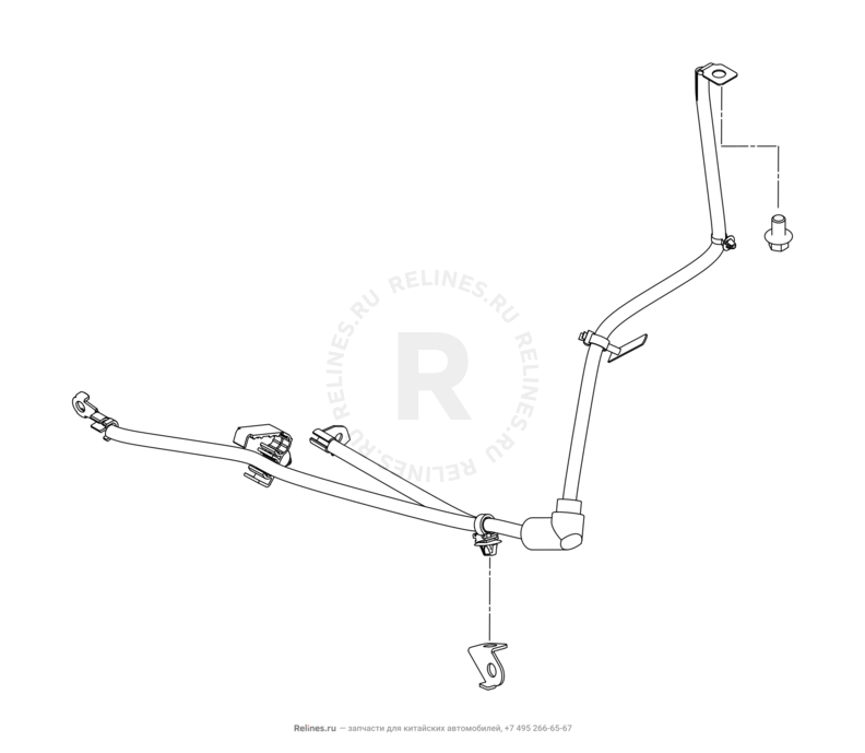 Запчасти Chery Tiggo 3 Поколение I (2014)  — Провод АКБ (аккумуляторный провод плюсовой) (2) — схема