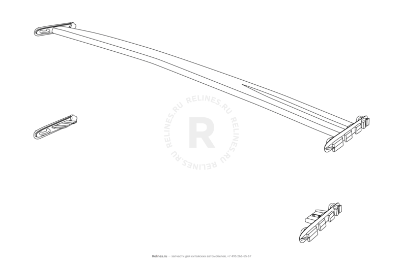 Запчасти Chery Tiggo Поколение I (2005)  — Рама передней панели (торпедо) — схема