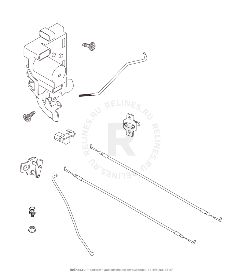 Ручки и замки (1) Chery Tiggo — схема