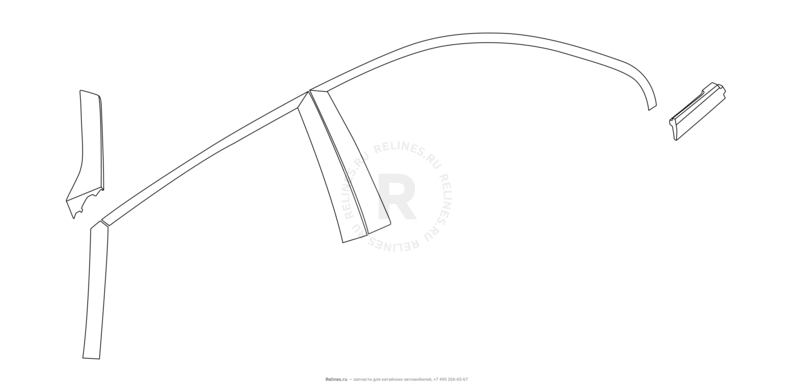 Накладки кузова, клапан вентиляции (2) Chery Tiggo 7 — схема