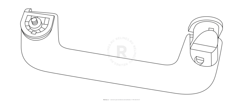 Запчасти Chery Tiggo 7 Поколение I (2016)  — Ручки потолочные — схема