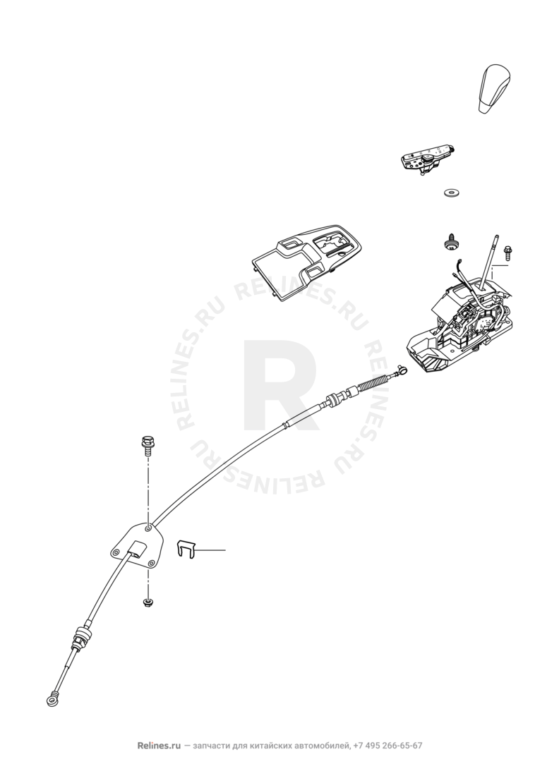 Запчасти Chery Tiggo 5 Поколение I (2013)  — Система переключения передач (2) — схема
