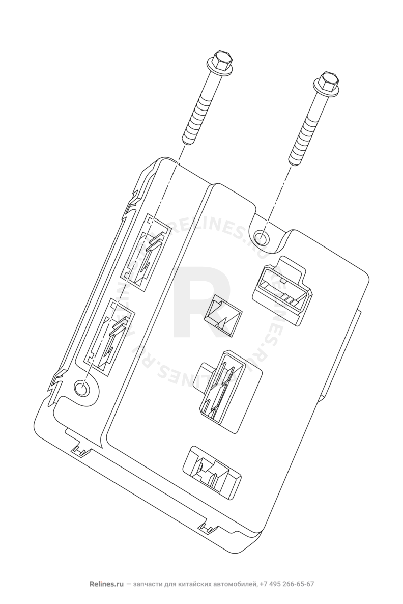 Запчасти Chery Tiggo 5 Поколение I (2013)  — Электронный блок управления (2) — схема