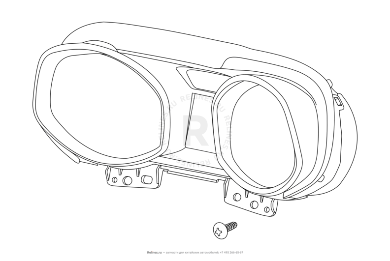 Запчасти Chery Tiggo 5 Поколение I (2013)  — Приборная панель (1) — схема