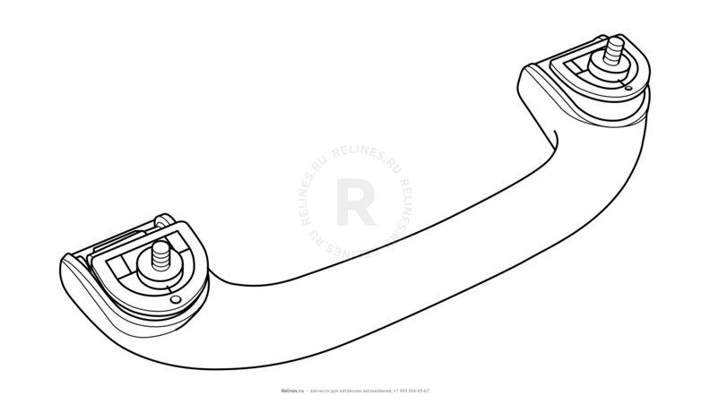 Запчасти Chery Tiggo 5 Поколение I (2013)  — Ручки потолочные — схема