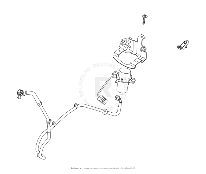 Запчасти Chery Tiggo 2 Pro Поколение I (2021)  — Вакуумный насос — схема