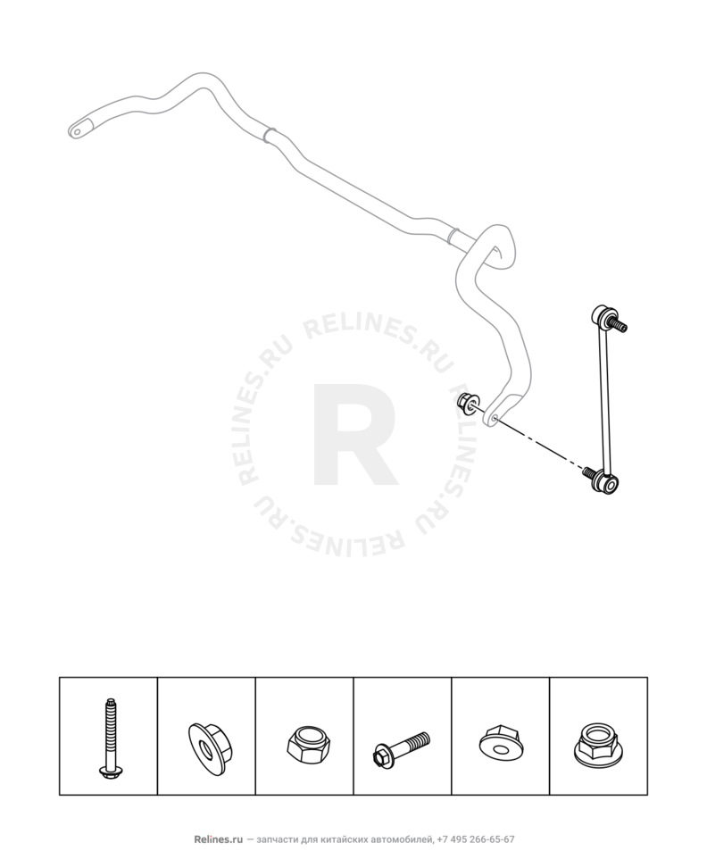 Запчасти Chery Tiggo 4 Поколение I — рестайлинг (2018)  — Передняя подвеска — схема