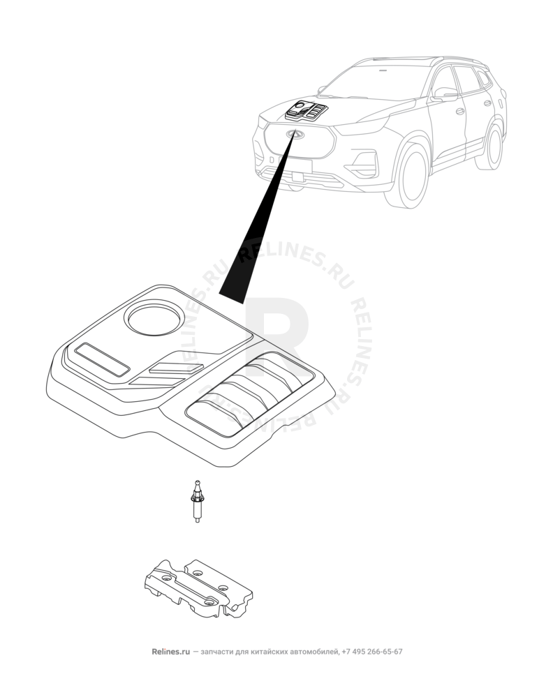Запчасти Chery Tiggo 8 Pro Max Поколение I (2022)  — Кузов — схема