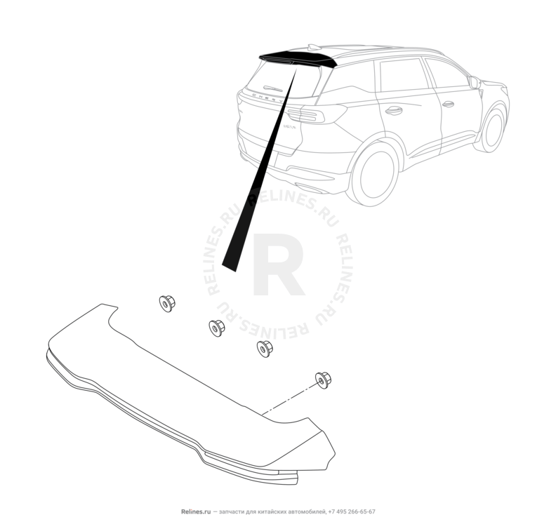 Запчасти Chery Tiggo 7 Pro Поколение I (2020)  — Двигатель в сборе — схема