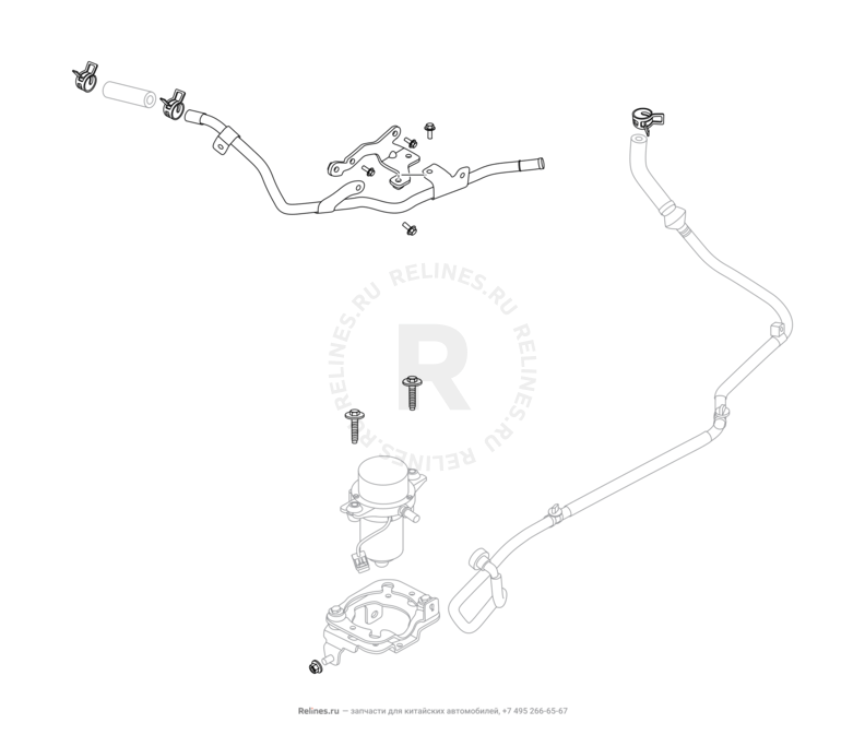 Запчасти Chery Tiggo 8 Pro Max Поколение I (2022)  — Вакуумный насос (4) — схема