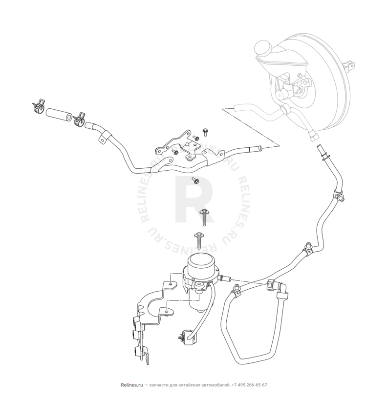 Вакуумный насос Chery Arrizo 8 — схема
