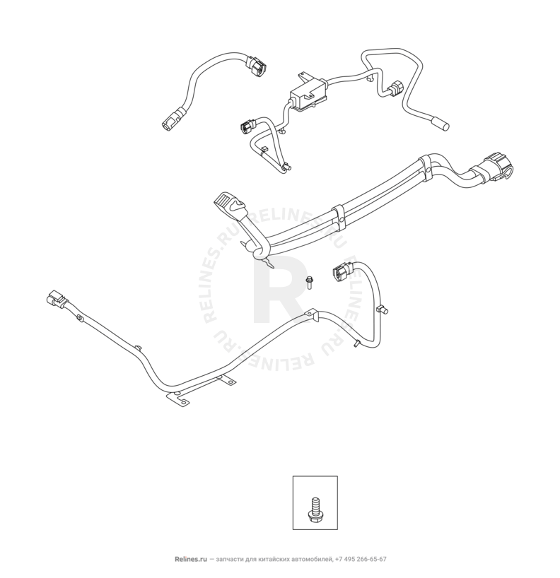 Запчасти Chery Tiggo 8 Pro Max Поколение I (2022)  — Жгуты проводки (15) — схема