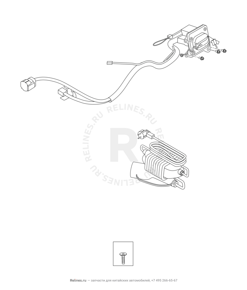 Запчасти Chery Tiggo 8 Pro Max Поколение I (2022)  — Автомобильная зарядка (2) — схема