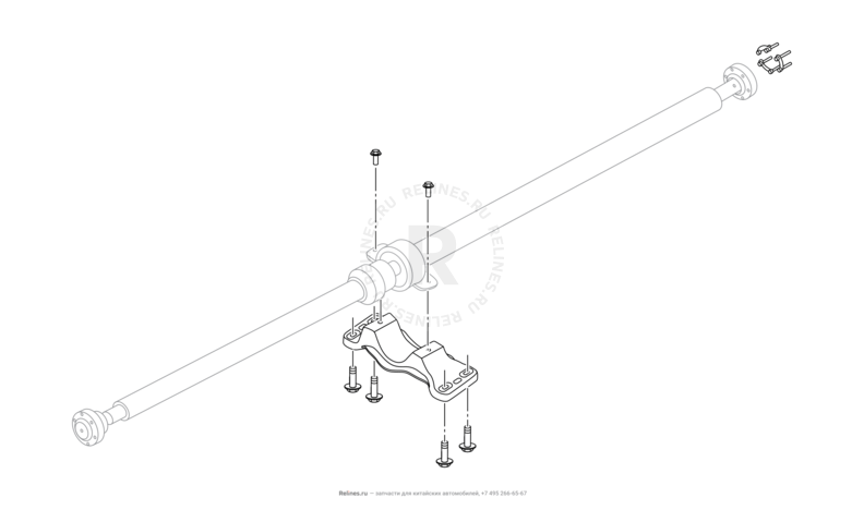 Запчасти Chery Tiggo 7 Pro Max Поколение I (2022)  — Приводной вал (привод колеса) (2) — схема